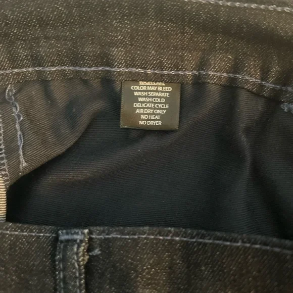 Classic Dark Blue Wash Custom Made Jeans for Men - Picture 12 of 16